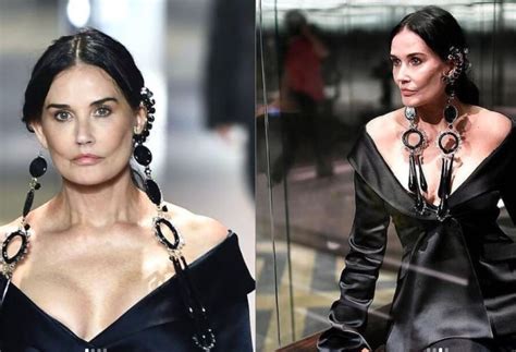 demi moore alla sfilata fendi|demi moore cameo outfit.